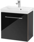 Villeroy & Boch Avento - Mosdószekrény, 530x514x352 mm, 1 ajtó, Crystal Black A88801B3 (A88801B3)