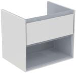 Ideal Standard Connect Air - Mosdószekrény, 600x440x517 mm, fényes fehér/világosszürke matt E0826KN (E0826KN)