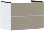 Hansgrohe Xevolos E - Mosdószekrény 78x58x48 cm, 2 fiókos, matt fehér/bronz 54178390 (54178390)