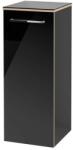 Villeroy & Boch Avento - Oldalszekrény, 350x890x373 mm, 1 ajtó, Crystal Black A89501B3 (A89501B3)