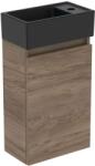 Ideal Standard Eurovit+ - Szekrény kézmosóval, 55x35x20 cm, 1 ajtós, dió/selyem fekete R0578Y9 (R0578Y9)