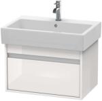 Duravit Ketho - Mosdószekrény 410x650x440 mm, 1 fiókos, fényes fehér KT668402222 (KT668402222)