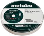 Metabo Tartozékok - Vágótárcsa készlet rozsdamentes acélhoz 125x22, 23 mm, 10 db 616399000 (616399000)