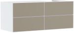 Hansgrohe Xevolos E - Mosdószekrény 137x56x55 cm, 4 fiókos, matt fehér/bronz 54239390 (54239390)
