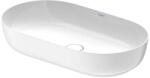 Duravit Luv - Mosdókagyló pultra, 700x400 mm, túlfolyó nélkül, fehér/matt fehér 0379702600 (0379702600)