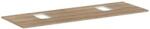 Hansgrohe Xelu Q - Mosdópult 156x55 cm, 2 kivágás, natúr tölgy 54126230 (54126230)