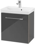 Villeroy & Boch Avento - Mosdószekrény, 530x514x352 mm, 1 ajtó, Crystal Grey A88801B1 (A88801B1)