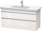 Duravit DuraStyle - Mosdószekrény 610x1130x448 mm, 2 fiókos, fényes fehér DS649502222 (DS649502222)
