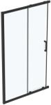 Ideal Standard Connect 2 - Zuhanyzó tolóajtó, kétrészes, 1200 mm, fekete/tiszta üveg K9264V3 (K9264V3)