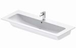 Duravit ME by Starck - Bútor mosdókagyló 1230x490 mm, 1 csapfurattal, WonderGliss-szel, matt fehér színben 23611232001 (23611232001)