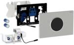 Geberit Sigma10 - Elektronikus vezérlőgomb 2 öblítési mennyiséghez, elemmel működtethető, csiszolt/polírozott rozsdamentes acélból készült 115.909. SN. 6 (115.909.SN.6)