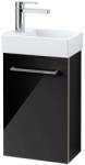 Villeroy & Boch Avento - Mosdószekrény, 340x514x202 mm, 1 ajtó, Crystal Black A87600B3 (A87600B3)