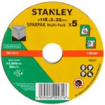 STANLEY Tartozékok - Vágókorong készlet betonhoz 115x22 mm, 5 db STA32810-QZ (STA32810-QZ)