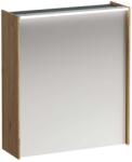 Laufen Lani - Tükrös szekrény LED világítással, 71x62x21 cm, 1 ajtó, zsanérok balra, tölgyfa H4037311122671 (H4037311122671)