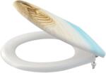 Alcadrain WC-ülőkék - WC-ülőke, Softclose, fehér/kék A604 SHELL (A604 SHELL)