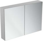Ideal Standard Mirror&Light - Tükrös szekrény LED-es világítással és fiókkal, 1000x700 mm, alumínium T3498AL (T3498AL)