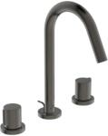 Ideal Standard Joy - Mosdókagyló keverő, 3 lyukú beépítés, kifolyóval, Magnetic Grey BC783A5 (BC783A5)