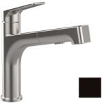 Villeroy & Boch Junis - Mosdókagyló-keverő kihúzható zuhanyzóval, matt fekete színben 92820006 (92820006)