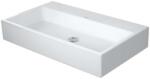 Duravit Vero Air - Bútor mosdókagyló 800x470 mm, túlfolyó nélkül, csapfurat nélkül, WonderGliss, fehér 23508000791 (23508000791)