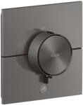 Hansgrohe ShowerSelect ID - Termosztatikus, rejtett zuhanycsaptelep, HighFlow, csiszolt fekete króm 36777340 (36777340)