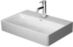 Duravit DuraSquare - Kompakt bútor mosdókagyló, 600x400 mm, 1 csapfurattal, DuraCeram, alpesi fehér 2356600071 (2356600071)