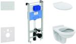 Ideal Standard ProSys - Falra szerelhető szerelőkészlet, WC Alpha ülőkével, gomb Oleas M2, króm, gomb Oleas M2, króm ProSys120M SP33 (ProSys120M SP33)