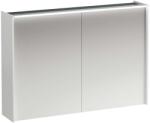 Laufen Lani - Tükrös szekrény LED világítással, 71x102x21 cm, 2 ajtó, matt fehér H4037921122601 (H4037921122601)