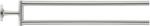 Duravit Starck T - Dupla törülközőtartó, forgatható, 47 cm hosszú, csiszolt rozsdamentes acélból 0099417000 (0099417000)
