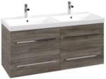 Villeroy & Boch Avento - Mosdószekrény, 1180x514x452 mm, 4 fiókos, Kő tölgyfa A89300RK (A89300RK)