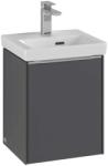 Villeroy & Boch Subway 3.0 - Mosdószekrény, 351x429x309 mm, 1 ajtó, grafit C58300VR (C58300VR)