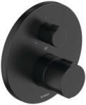 Duravit C. 1 - Zuhany termosztatikus keverő, rejtett beépítéshez, matt fekete színben C14200016046 (C14200016046)
