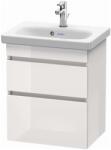 Duravit DuraStyle - Mosdószekrény Compact, 610x500x368 mm, 2 fiókos, fényes fehér DS640302222 (DS640302222)