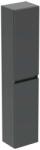 Ideal Standard Eurovit+ - Magas szekrény, 150x30x24 cm, 2 ajtó, L/P zsanérok, fényes szürke színű R0268TI (R0268TI)