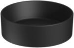 Jika Cubito Pure - Pultra szerelhető mosdókagyló, 40 cm átmérőjű, túlfolyó nélkül, fekete színű matt H8184207161121 (H8184207161121)