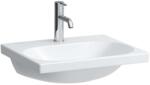 Laufen Lua - Bútor mosdókagyló 55x46 cm, túlfolyó nélkül, csaptelep lyukkal, LCC, fehér H8160824001561 (H8160824001561)