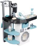 Smoby Mosókonyha elöltöltős mosógéppel Rowenta Wash&Clean Laundry Smoby elektronikus porszívóval hanggal és vasalóval 17 kiegészítővel (SM330320)