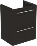 Ideal Standard i. Life S - Szekrény a mosdókagyló alatt, 500x375x630 mm, 2 fiókos, szögletes matt szürke színben T5291NV (T5291NV)