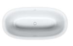 Duravit White Tulip - Szabadon álló fürdőkád, 1800x900 mm, ClickClack, fehér 700469000000000 (700469000000000)