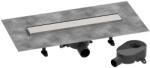 Hansgrohe RainDrain Go - Zuhanylefolyó 50 cm, kétoldalas ráccsal, csempe lerakáshoz, csiszolt rozsdamentes acél 56270800 (56270800)