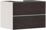 Hansgrohe Xevolos E - Mosdószekrény 78x56x55 cm, 2 fiókos, matt bézs/sötét tölgy 54188730 (54188730)