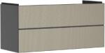 Hansgrohe Xevolos E - Mosdószekrény 118x58x48 cm, 2 fiókos, matt szürke/bronz 54186390 (54186390)