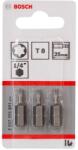 Bosch Tartozékok - T8 bitkészlet, hossza 25 mm, 3 db 2607001601 (2607001601)