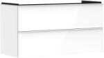Hansgrohe Xelu Q - Mosdószekrény, 63x118x50 cm, 2 fiókos, fényes fehér/matt fehér 54035700 (54035700)