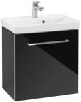 Villeroy & Boch Avento - Mosdószekrény, 530x514x352 mm, 1 ajtó, Crystal Black A88800B3 (A88800B3)