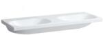 Laufen Lua - Dupla mosogató 46x120 cm, túlfolyó nélkül, csapfurat nélkül, LCC, fehér H8140814001421 (H8140814001421)