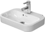 Duravit Happy D. 2 - Mosdókagyló 500x360 mm, túlfolyóval, csapfurattal, WonderGliss-szel, fehér színű 07095000001 (07095000001)