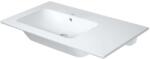 Duravit ME by Starck - Aszimmetrikus mosdókagyló 830x490 mm, WonderGliss-szel, matt fehér színben 23458332601 (23458332601)