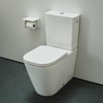 Laufen Meda öblítőperem nélküli porcelán monoblokk WC csésze 36x68 cm mélyőblítéssel, matt fehér H8241117570001 (H8241117570001)