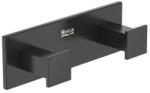 Roca Hotels Square 2 ágú szögletes fém akasztó, fekete A817602C40 (A817602C40)