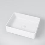 MARMY Noé mosdó 48x36 öntött márvány túlfolyó nélkül, fényes fehér 30 1007 05 10 10 (30 1007 05 10 10)